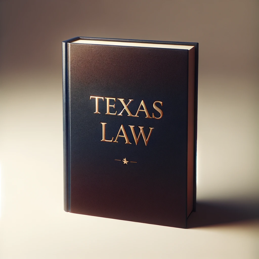 Texas Law book.