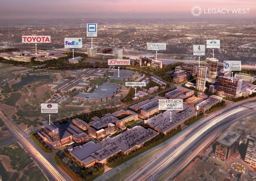 Businesses at Legacy West in Plano, Texas