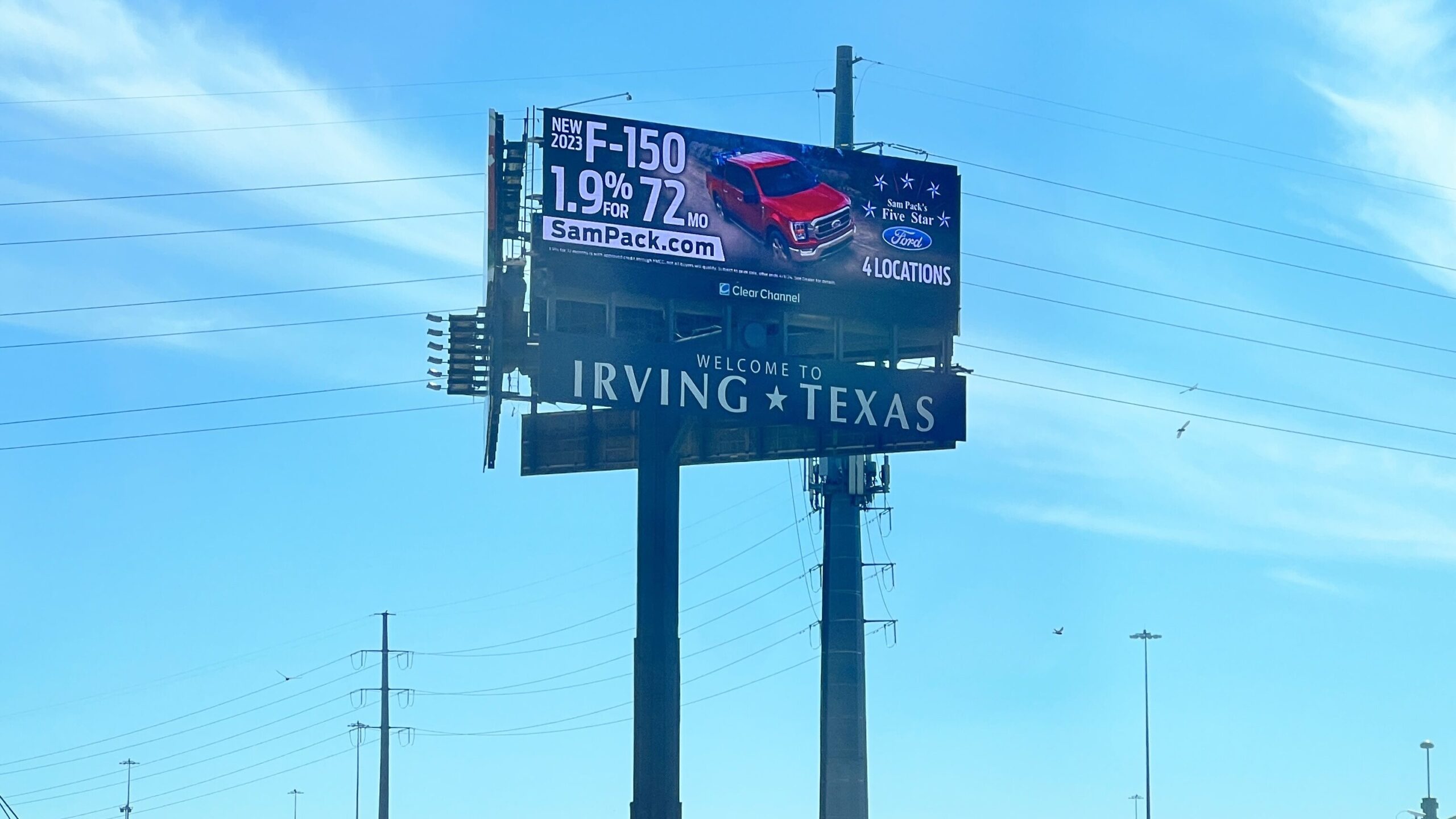 Welcome to Irving Sign Near TX-183 & Loop 12